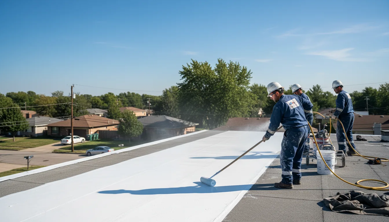 Commercial roof coating in Webster, WI near me